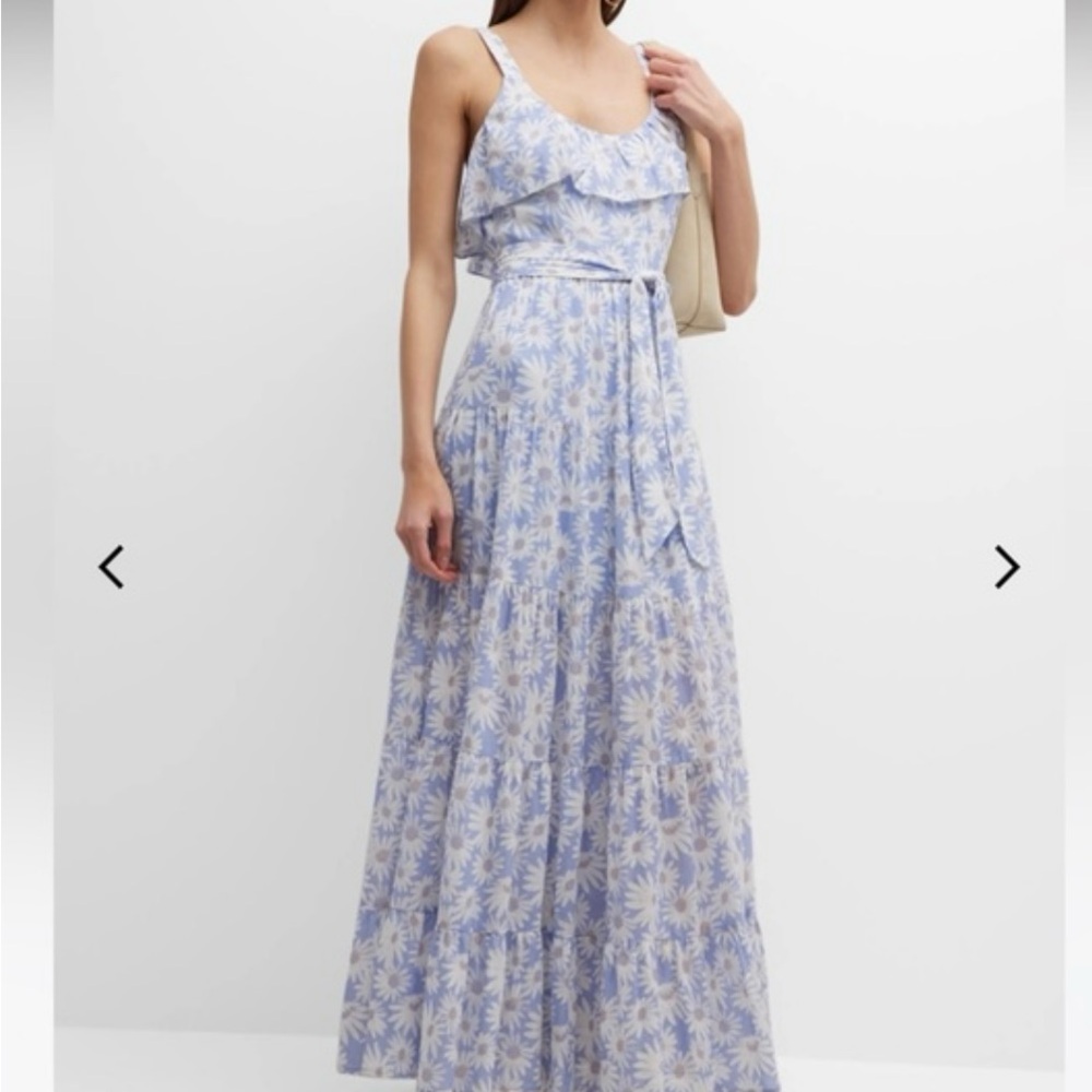 NWT Paige Tevin Floral Periwinkle Multi Maxi Dress